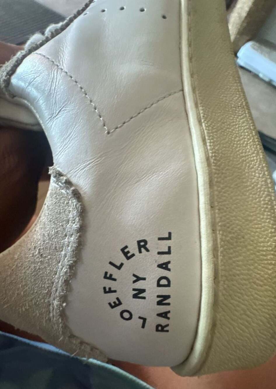 Loeffler Randall Leather and Suede Low-Top Sneakers - Picture 6 of 12